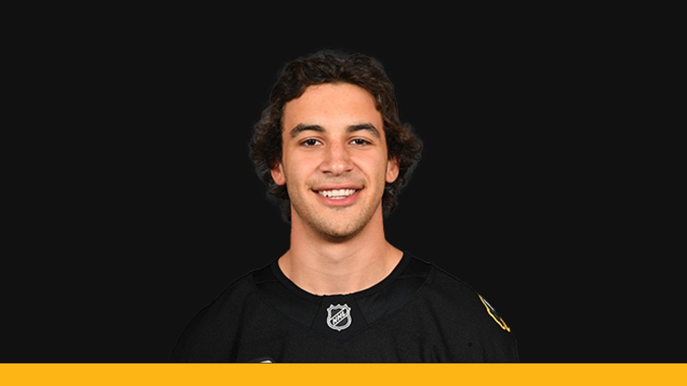 Matthew Poitras in his Bruins uniform