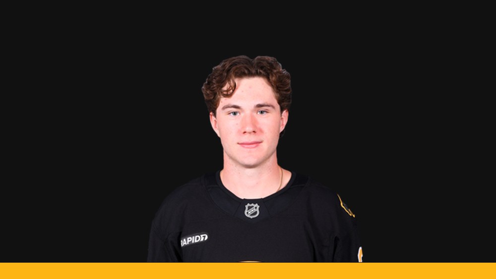 Fraser Minten in his Bruins uniform